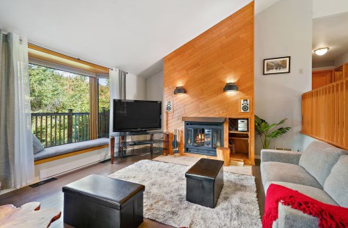 Salon - 3497 Ch. Du Village, Saint-Adolphe-D'Howard, QC - Indoor Photo Showing Living Room With Fireplace
