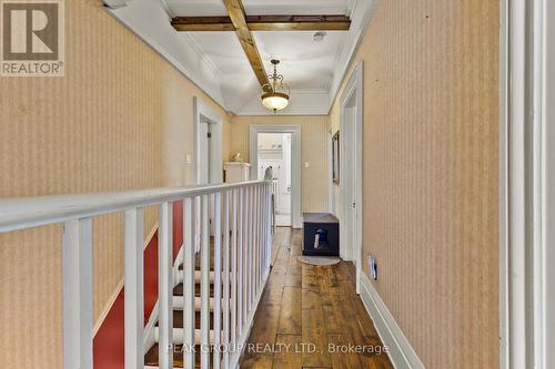 2nd story hallway with wood beams - 171 Killaly Street W, Port Colborne (Main Street), ON - Indoor Photo Showing Other Room