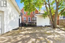 Driveway infant of the garage and deck - 