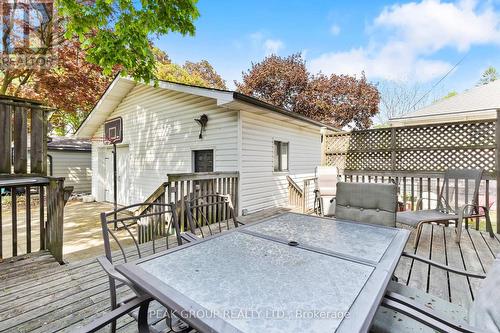 Rear deck and detached heated garage - 171 Killaly Street W, Port Colborne (Main Street), ON - Outdoor With Deck Patio Veranda With Exterior