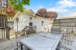 Rear deck and detached heated garage - 
