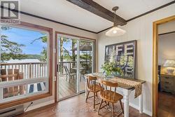 Walk out door to the deck - 