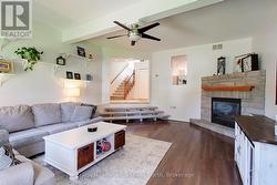 Sunken Living Room with Gas Fireplace - 