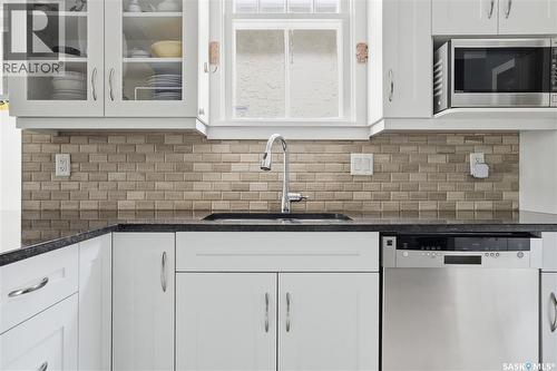 3625 Victoria Avenue, Regina, SK - Indoor Photo Showing Kitchen With Double Sink
