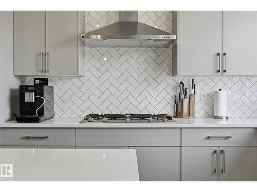 2116 159 St Sw, Edmonton, AB - Indoor Photo Showing Kitchen With Upgraded Kitchen