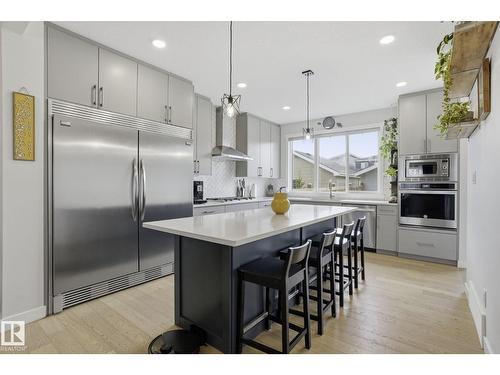 2116 159 St Sw, Edmonton, AB - Indoor Photo Showing Kitchen With Upgraded Kitchen