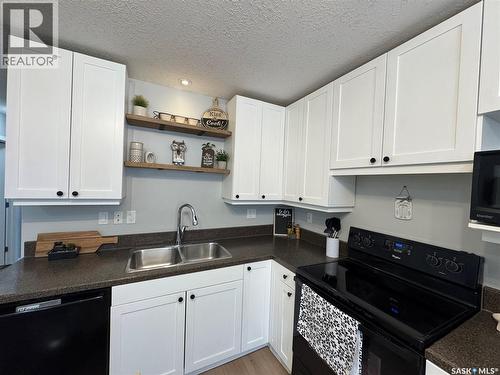 43 Marshall Crescent, Regina, SK - Indoor Photo Showing Kitchen With Double Sink
