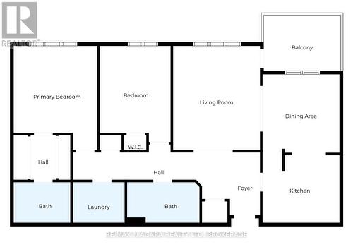 FLOOR PLAN (1200 square feet) - 202 - 250 Linwell Road, St. Catharines (Lakeport), ON 