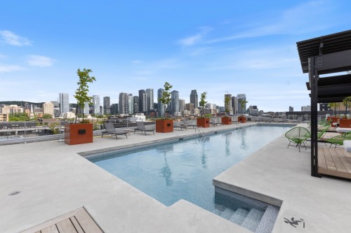 Piscine - 851-288 Rue Richmond, Montréal (Le Sud-Ouest), QC - Outdoor With In Ground Pool With View