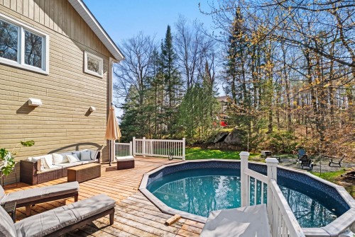Pool - 152 Rue Du Mont-Rainer, Sainte-Agathe-Des-Monts, QC - Outdoor With Above Ground Pool With Exterior