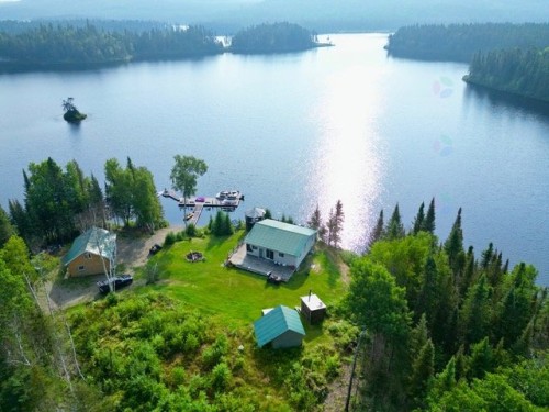 Photo aérienne - 252 Lac Mauser, La Tuque, QC - Outdoor With Body Of Water With View