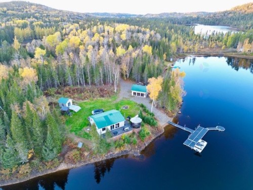 Photo aérienne - 252 Lac Mauser, La Tuque, QC - Outdoor With Body Of Water With View