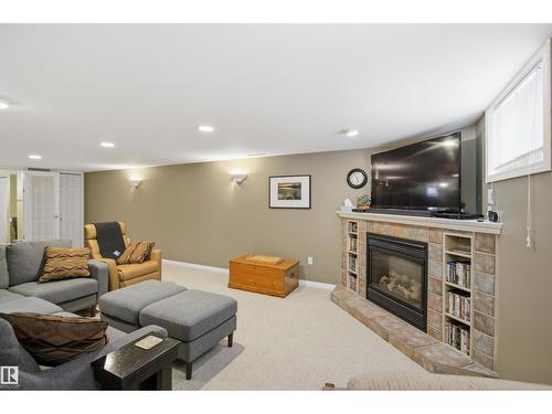 10663 59 St Nw, Edmonton, AB - Indoor With Fireplace