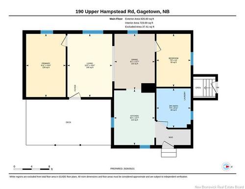 190 Upper Hampstead Rd, Gagetown, NB 