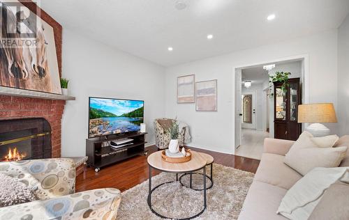 2470 Strathmore Crescent, Mississauga, ON - Indoor Photo Showing Living Room With Fireplace