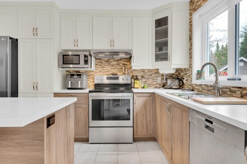 Cuisine - 21 Imp. De L'Eau-Vive, Saint-Donat, QC - Indoor Photo Showing Kitchen With Double Sink With Upgraded Kitchen