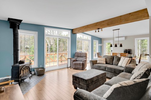 Salon - 21 Imp. De L'Eau-Vive, Saint-Donat, QC - Indoor Photo Showing Living Room