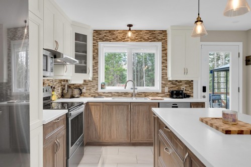Cuisine - 21 Imp. De L'Eau-Vive, Saint-Donat, QC - Indoor Photo Showing Kitchen With Double Sink With Upgraded Kitchen