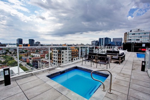 Other - 202-1170 Rue Montcalm, Montréal (Ville-Marie), QC - Outdoor With In Ground Pool With View