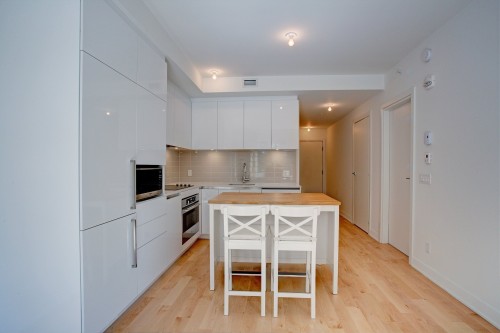 Dining Room - 202-1170 Rue Montcalm, Montréal (Ville-Marie), QC - Indoor Photo Showing Kitchen