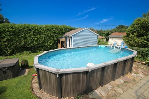 Piscine - 67 22E Avenue, Pincourt, QC - Outdoor With Above Ground Pool With Backyard