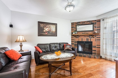 3026 Dalehurst Drive, Mississauga, ON - Indoor Photo Showing Living Room With Fireplace