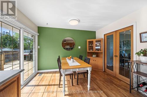 Patio doors to the large deck - 1056 Hindley Street, Ottawa, ON - Indoor Photo Showing Dining Room