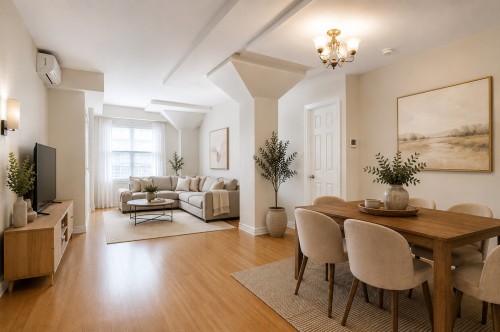 Salon - 201-828 Av. Querbes, Montréal (Outremont), QC - Indoor Photo Showing Dining Room