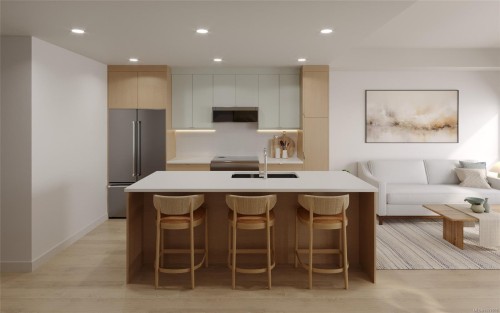 304-511 Rithet St, Victoria, BC - Indoor Photo Showing Kitchen With Double Sink