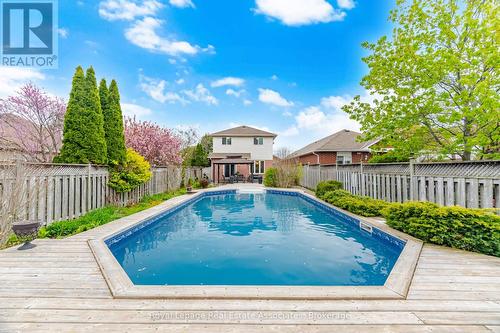4119 Continental Drive, Burlington, ON - Outdoor With Above Ground Pool With Deck Patio Veranda With Backyard