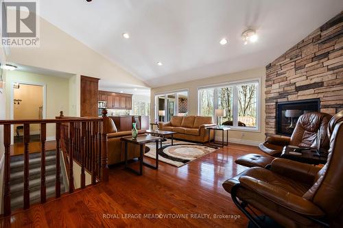 834603 4Th Line Ehs, Mono, ON - Indoor With Fireplace