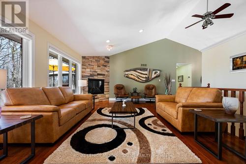 834603 4Th Line Ehs, Mono, ON - Indoor Photo Showing Living Room With Fireplace