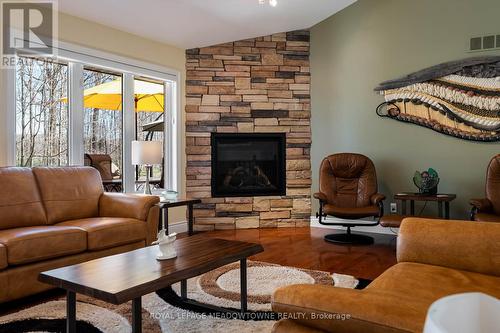 834603 4Th Line Ehs, Mono, ON - Indoor Photo Showing Living Room With Fireplace