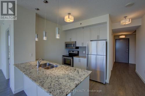 1007 - 150 Water Street N, Cambridge, ON - Indoor Photo Showing Kitchen With Stainless Steel Kitchen With Double Sink With Upgraded Kitchen