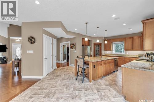 #26 Estates Drive, Elk Ridge, SK - Indoor Photo Showing Kitchen With Double Sink