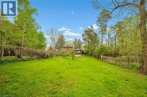 Expansive grassy yard with a distant brick exterior residence - 786 S Stirling Avenue S, Kitchener, ON - Outdoor