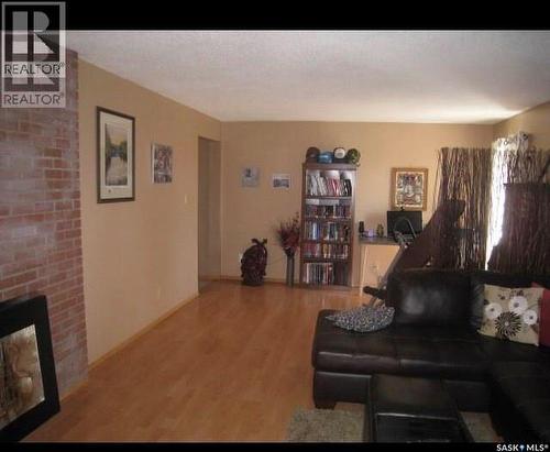 1101 109Th Avenue, Tisdale, SK - Indoor Photo Showing Living Room With Fireplace