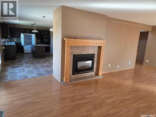 1101 109Th Avenue, Tisdale, SK - Indoor Photo Showing Living Room With Fireplace