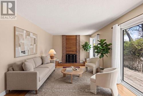 6 Byrd Crescent, Ottawa, ON - Indoor Photo Showing Living Room With Fireplace
