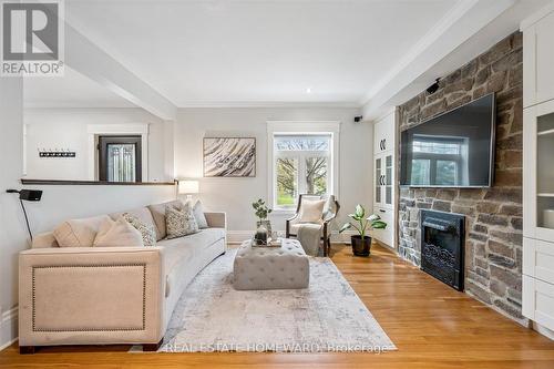 265 Dolph Street N, Cambridge, ON - Indoor Photo Showing Living Room With Fireplace