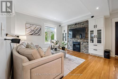 265 Dolph Street N, Cambridge, ON - Indoor Photo Showing Living Room With Fireplace