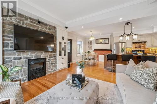 265 Dolph Street N, Cambridge, ON - Indoor Photo Showing Living Room With Fireplace