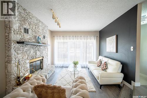 435 Christopher Road, Saskatoon, SK - Indoor Photo Showing Living Room With Fireplace