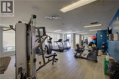 common area - 150 Water Street N Unit# 1007, Cambridge, ON - Indoor Photo Showing Gym Room