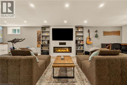 1396 Niels Avenue, Burlington, ON - Indoor Photo Showing Other Room With Fireplace
