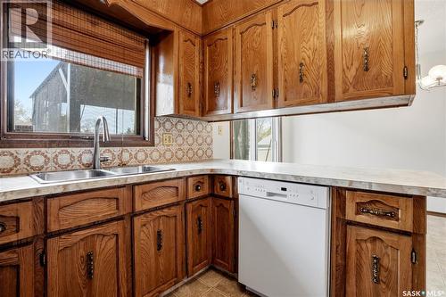 43 Springstein Avenue, Regina, SK - Indoor Photo Showing Kitchen With Double Sink