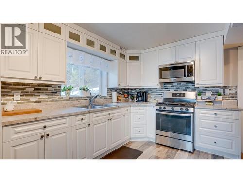 48 Stroulger Road, Enderby, BC - Indoor Photo Showing Kitchen With Double Sink