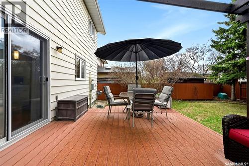 7 Cowie Road, Regina, SK - Outdoor With Deck Patio Veranda With Exterior