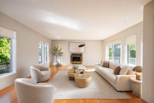 Salon - 965 Av. Raymond-Jobin, Laval (Saint-Vincent-De-Paul), QC - Indoor Photo Showing Living Room With Fireplace