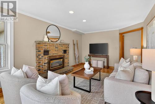 357 Powell Road, Whitby, ON - Indoor Photo Showing Living Room With Fireplace
